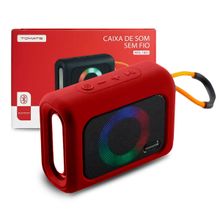 Caixa De Som Portátil Vermelho