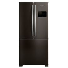 Refrigerador French Door Brastemp de 03 Portas Frost Free com 559 Litros Black Inox - BRO85ME