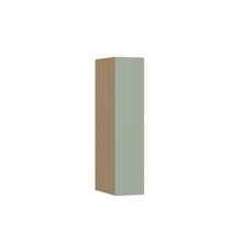 Armário Aéreo 20cm 1 Porta Slim Luciane Móveis Freijó/verde Jade
