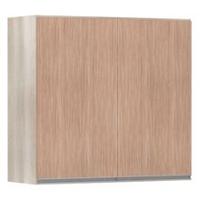 Armário Luciane 80cm 2 Portas Lis Legno Crema C/Cumaru