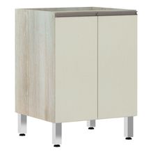 Balcão Sem Tampo 60cm Luci Legno Crem e Kashmir