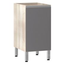 Balcão Sem Tampo 40cm Lis Legno Crem e Cinza Puro