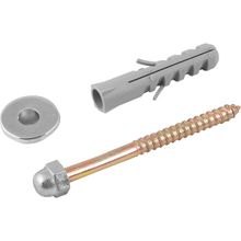 Conjunto de Fixação Para Vaso Sanitário, 10 mm, Latonado, Vonder