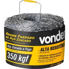 Arame Farpado 350 Kgf, 500 m, Vonder OstenVonder