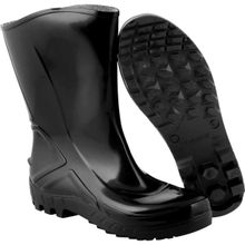 Bota de PVC Preta, com Forro, Cano Médio, 37, Vulcaflex, Marluvas OstenVonder