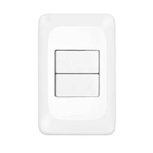 Conjunto com 2 Interruptores Simples, 10 A, Lgx101, 4x2, Pial POP