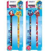 LAPIS HB COM BORRACHA NA PONTA SONIC - BLISTER 2UN - LEO&LEO