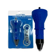 Rebitador Luatek Cabeçote Furadeira E Parafusadeira + Bicos