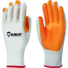 Luva de Malha, Revestimento de Látex Vulcanizado na Palma e Dedos, Branca e Laranja, Tamanho 8 (m), Lv-a-blva-8 Imbat Branca e Laranja 8 (M)