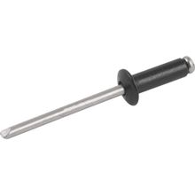 Rebite de Repuxo 3,2 mm x 10,0 mm, Preto, 310, Caixa com 1.000 Peças Vonder OstenVonder