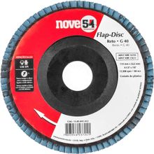 Flap-disc, Disco de Desbaste/acabamento, 4.1/2" - 115 mm, Grão 40, Nove54 OstenVonder