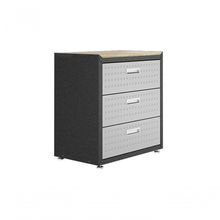 Balcão Multiúso Titanium Itatiaia - 3 Gavetas Preto C- Cinza