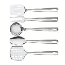 Jogo de Utensílios Tramontina Extrata Aço Inox com Suporte de Parede 5 Pçs