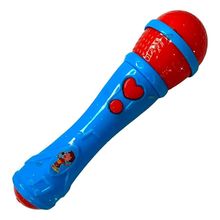Microfone Infantil De Brinquedo Com Música – Estimula Criatividade E Coordenação Azul