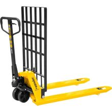 Paleteira Hidráulica, 2,5 Toneladas (2,5 Tf), 1.220 mm x 685 mm, com Grade, Roda Simples de Nylon, PGN 256, Vonder