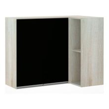 Armário Canto Reto Conjugado 2 Portas Lis Legno Crema