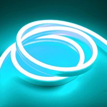 Fita de LED Mangueira Neon Silicone 100% Flexível 5m Azul Ice Blue OEM