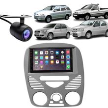 Central Multimídia Automotiva 2 Din Mp5 Fiat Weekend G3 7 Bluetooth Usb Câmera de Ré Cinza Pruden