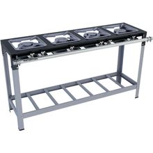 Fogão Industrial Stori Premium 4 Bocas 30x30 Em Linha M8 Pintado Metalmaq