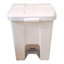 Lixeira Plástica Quadrada Cesto de Lixeira Quadrada Plástica com Pedal 15L Polipropileno com Aro