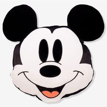 Almofada Huggy Mickey Mouse com Tecido Soft Macio e Enchimento em Fibra Siliconada Preto
