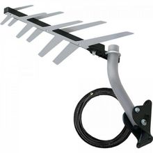 Antena Externa para TV Aquário DTV-1500 para Sinal Digital UHF e HDTV com Cabo Coaxial RG-59 10m