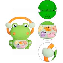 Brinquedo Musical Infantil Sapinho Piano Luz Sons Interativo com Luz e Sons Educativos Verde Shopmix
