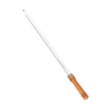 Espeto para Churrasco Espeto Simples 80CM Alumínio com Cabo de Madeira Mor