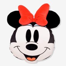 Almofada Huggy Minnie Mouse com Tecido Soft Macio e Enchimento em Fibra Siliconada Rosa