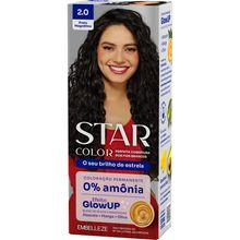 Tinta de Cabelo Star Color Sem Amônia Preto Magnético 2.0