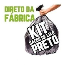 Saco de Lixo Kit 200 Lts 100 Lts 60 Unidades Cada Preto 200L 100L 60L Higipack