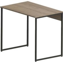Mesa Escrivaninha Retangular Urbana Industrial MDF 90CM Mel Preto
