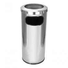 Cinzeiro Lixeira em Aço Inoxidável AISI 430 73cm X 31.5cm Inox 50L Higipack