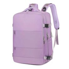 Mochila para Notebook OEM Viral Laptop Viagem Escolar à Prova D'água Náilon 47x31x22 Roxo Claro