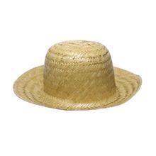 Chapéu de Palha Junino Sobral Luiz Gonzaga em Fibra Natural 8X26CM 01 Unidade Amarelo