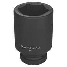 Soquete de Impacto Sextavado Longo Tramontina PRO em Aço Cromo Molibdênio com Perfil Hyper Drive