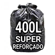 Saco para Lixo Sacos de Lixo 400 Litros Super Reforçado 10 Unidades Preto Higipack