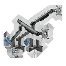 Suporte Articulado para Monitores com Mola 2 Telas 17-32 Polegadas com 2x USB Pcyes