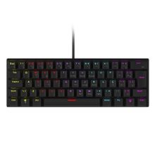Teclado Mecânico 60% Vinik Anihi ANIHIBKRD com Switches Red, LED Rainbow e anti-ghosting 22 Teclas