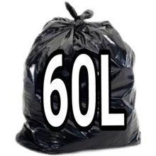 Saco para Lixo Saco de Lixo 60 Litros Preto Super Reforçado Parede Dupla 100 Unidades Higipack
