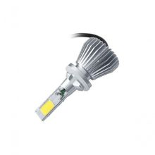 Lâmpada Automotiva LED para Farol POWERLED 3D H27 6000K Branco 12V 24V Compatível com Carros