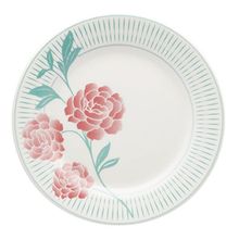 Kit 4 Pratos de Sobremesa Donna Bloom Oxford Cerâmica 19 Cm