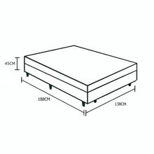 Cama Box Baú Casal Em Sued Cinza - 138x188