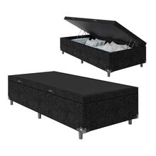 Cama Box Baú Solteiro Pistão á Gás 88x188