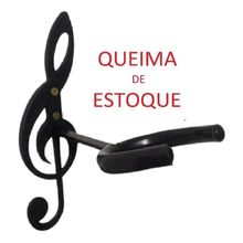 Suporte de Parede Clave de Sol para Violão e Guitarra Até 12 kg em Plástico PP OEM