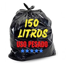 Saco de Lixo 150 Litros Reforçado Grosso para Descarte de Resíduos em Grande Volume Higipack