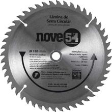 Lâmina De Serra Circular Nove54 185 Mm 48 Dentes Aço Carbono Para Corte De Madeira