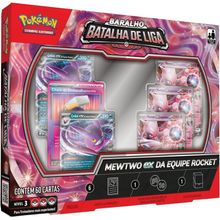 Jogo de Cartas - Pokemon Deck  Batalha de Liga Mewtwo Ex - Equipe Rocket COPAG DA AMAZONIA