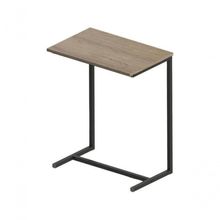 Mesa de Apoio Industrial Retangular Tampo em MDP Base em Madeira 55CM Preto-Mel
