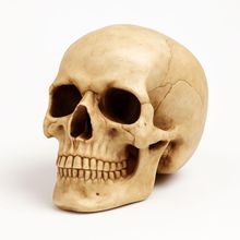 Enfeite Decorativo Cabeça Crânio Caveira Realista Grande 11CM com Alta Fidelidade Anatômica
